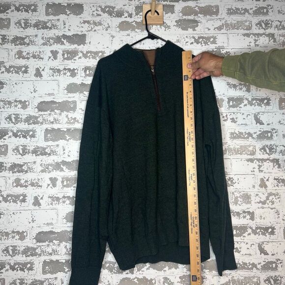 Vintage Orvis 100% merino wool long sleeve 1/4 zip - Picture 5 of 6